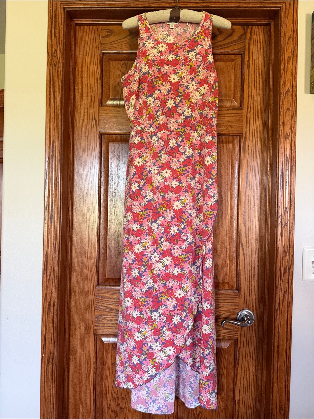 Toad&Co Pink Floral Sleeveless Maxi Sundress